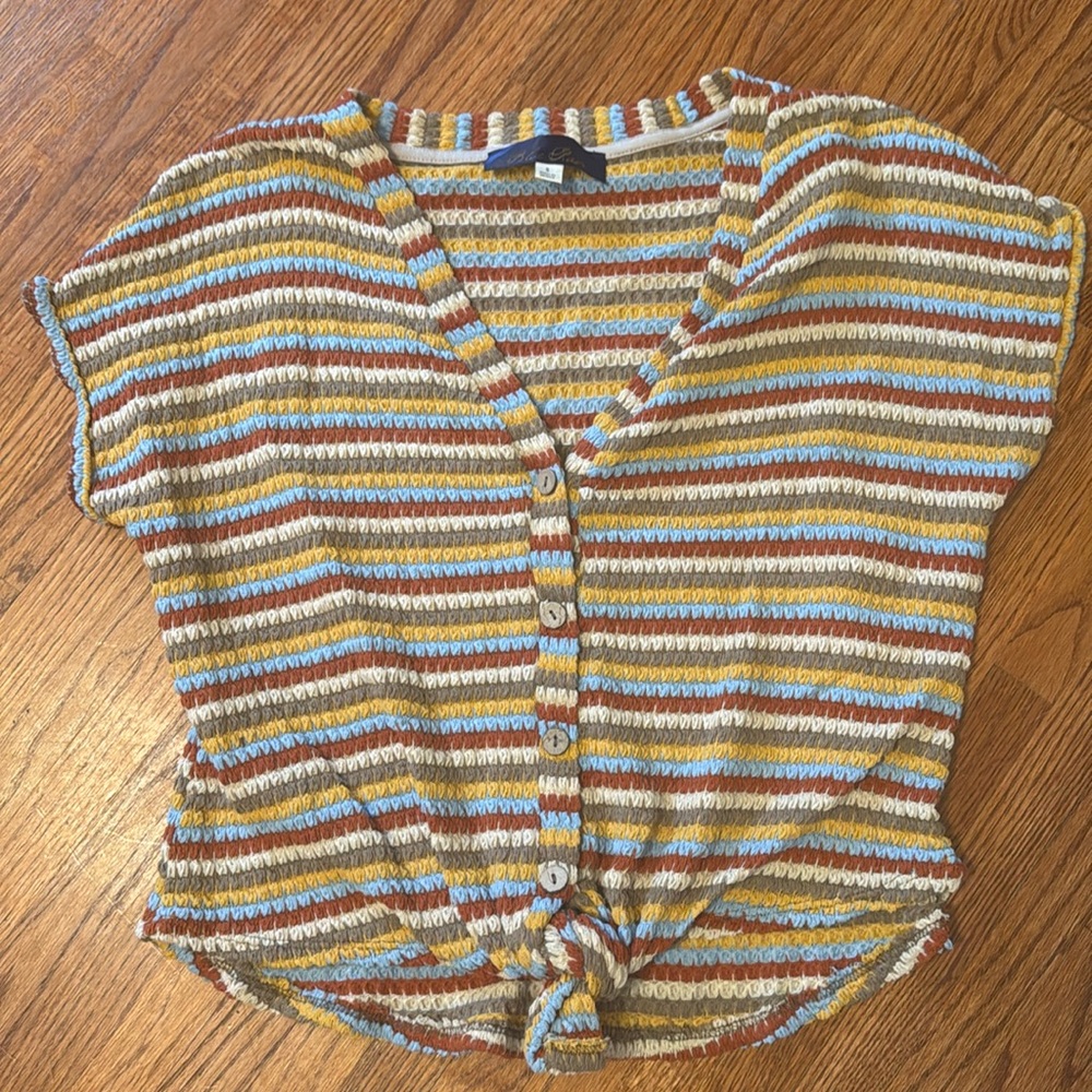 Blue rain top, small, multicolored